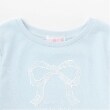 メゾピアノ(mezzo piano)のリボンアップリケ　半袖Tシャツ2