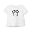 メゾピアノ(mezzo piano)のリボンアップリケ　半袖Tシャツ9
