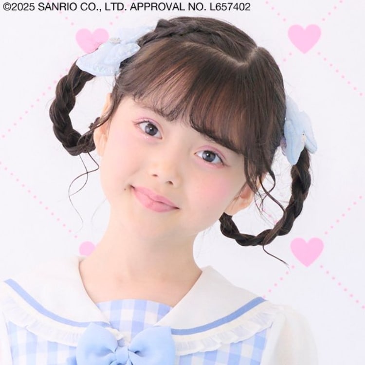 メゾピアノ(mezzo piano)のキラキラリボン　ヘアポニー その他