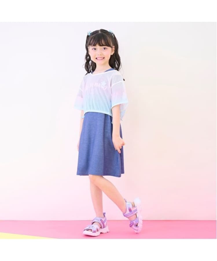 メゾピアノ(mezzo piano)のグラデーションメッシュ＆ワンピースセット21