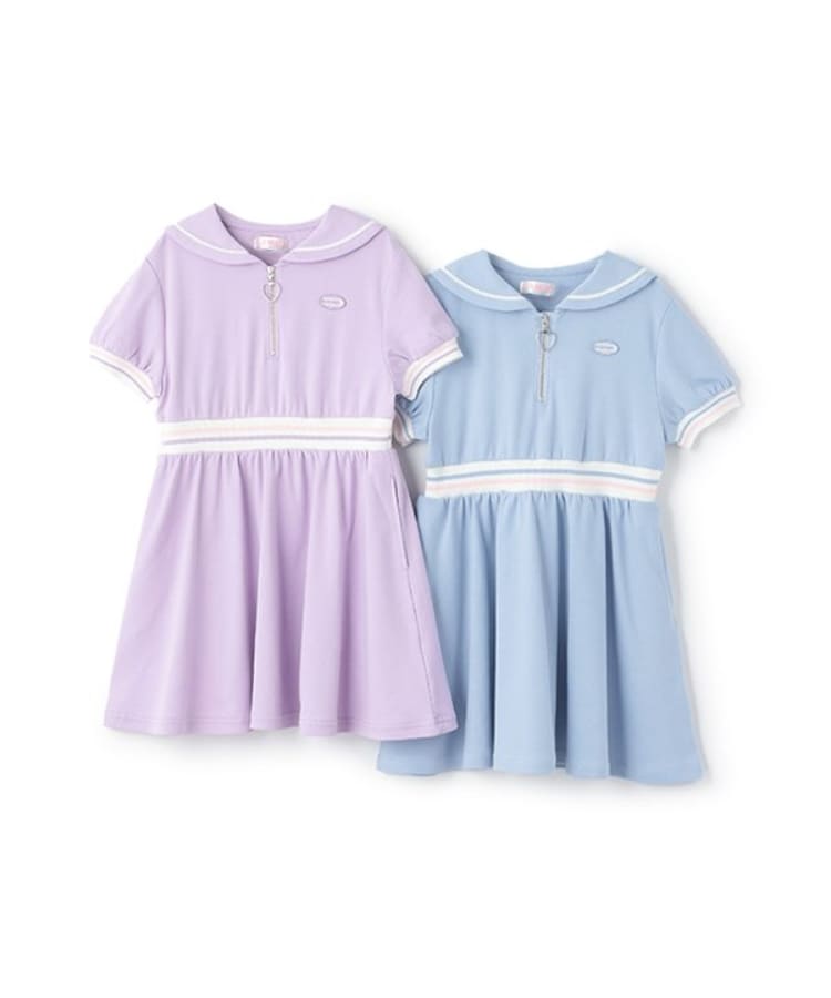 【訳あり】 人気商品再入荷】【直営店で取り扱い無し】ハーフジップ ワンピース