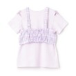 メゾピアノ(mezzo piano)のチェックビスチェ＆半袖Tシャツセット1