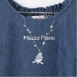 メゾピアノ(mezzo piano)のネックレス刺しゅう　2wayデニムワンピース3