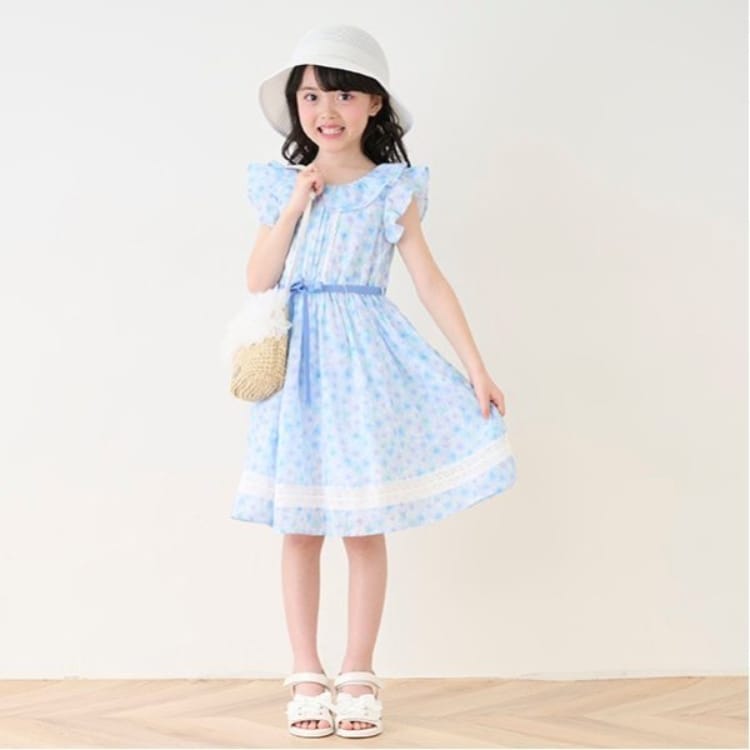 メゾピアノ(mezzo piano)の水彩花柄プリント　ワンピース その他