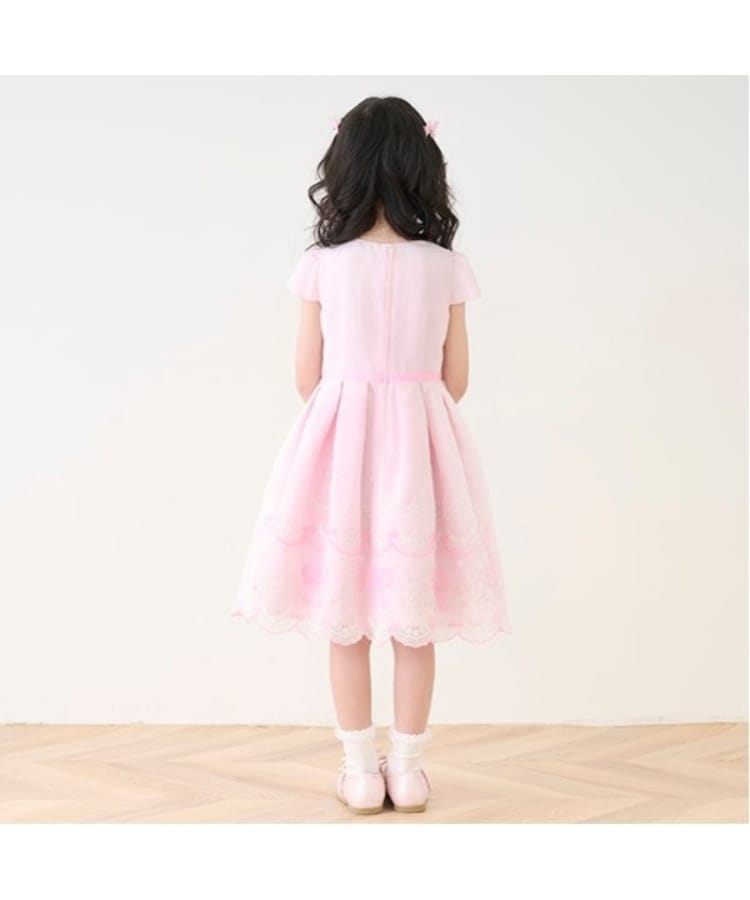 切替ハーフZIPワンピース(110cm ラベンダー): キッズ - ナルミヤ