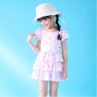 メゾピアノ(mezzo piano)の【SWIM】チェリー柄フリル　ワンピース水着 ライトピンク(070)