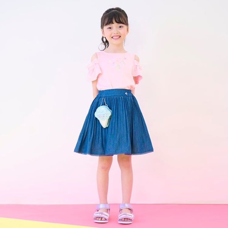 メゾピアノ(mezzo piano)のアイスポーチつき　アコーディオンプリーツスカート その他