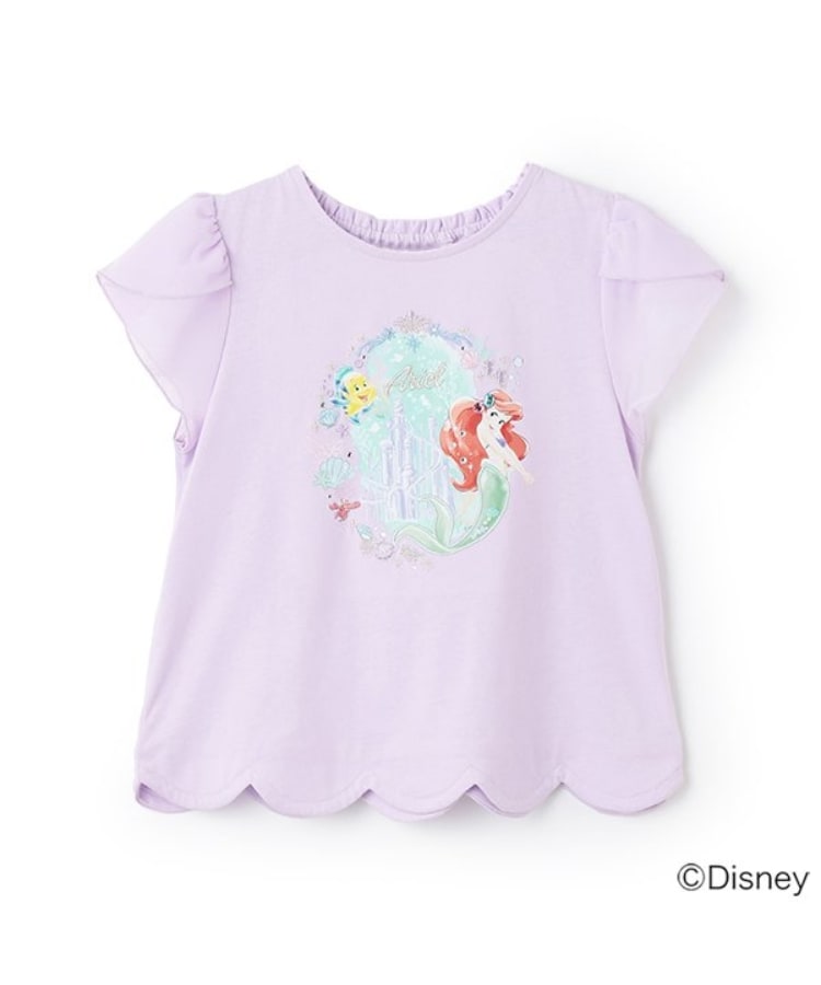 メゾピアノ(mezzo piano)の【Disneyアリエル】裾スカラップ　Tシャツ9