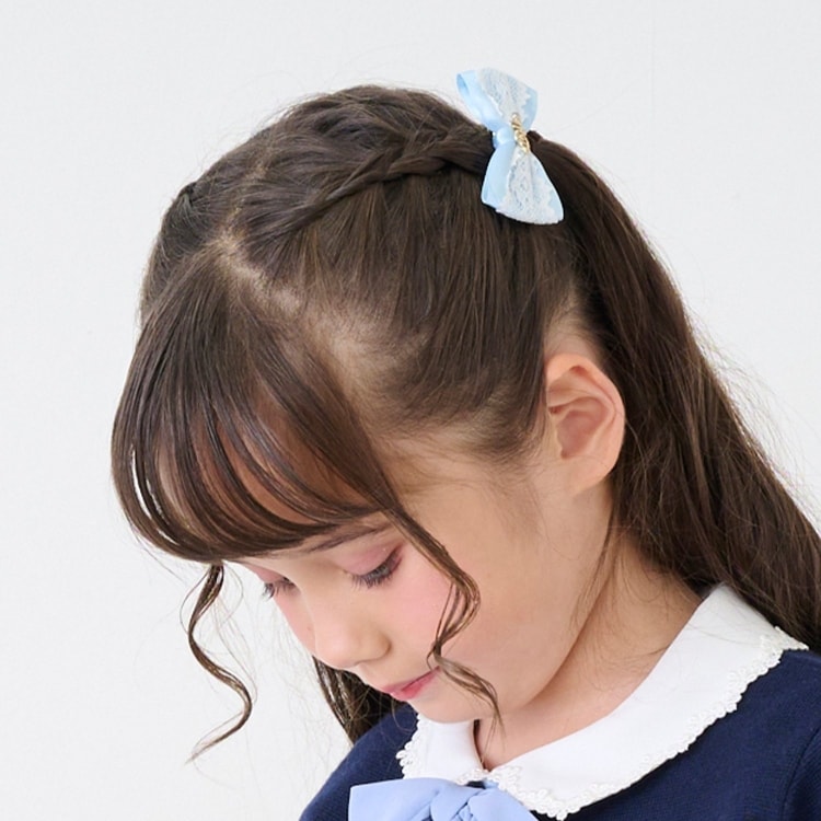 メゾピアノ(mezzo piano)のミニリボン　ヘアクリップ2個セット その他