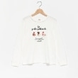 メゾピアノジュニア(mezzo piano junior)の★【抗菌・消臭】カヌレモチーフ長袖Tシャツ オフホワイト(003)