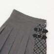 メゾピアノジュニア(mezzo piano junior)の【人気商品再入荷】【直営店で取り扱い無し】ハートバックルプリーツスカパン2