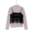 メゾピアノジュニア(mezzo piano junior)のチュールビスチェ＆テレコ長袖Tシャツセット1