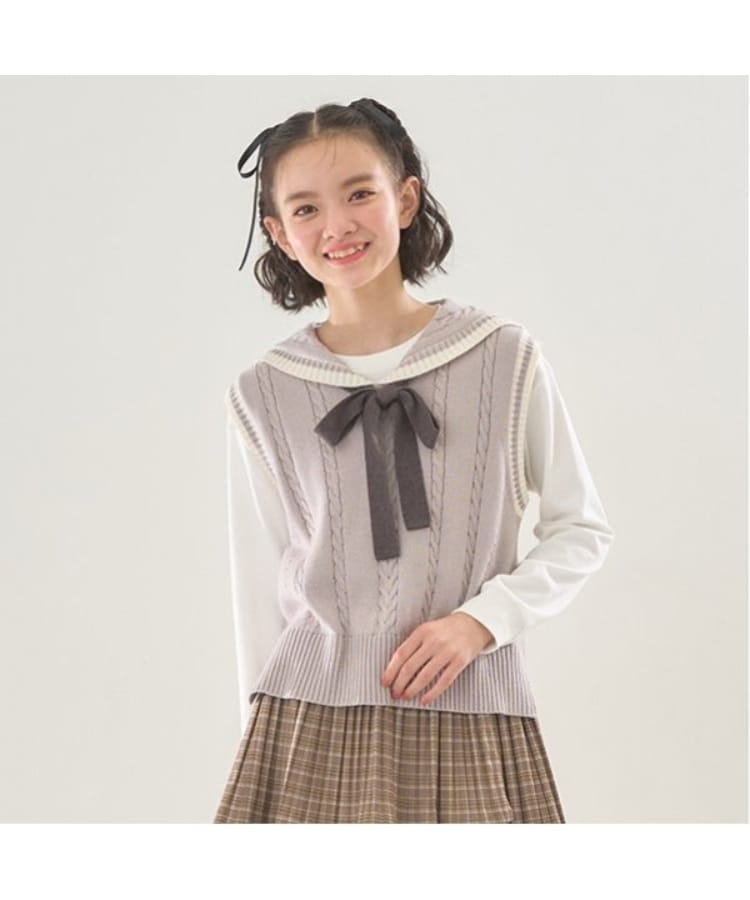 セーラーニットベスト&Tシャツセット(ニット/セーター セーラーニットベスト&Tシャツセット(ニット/セーター