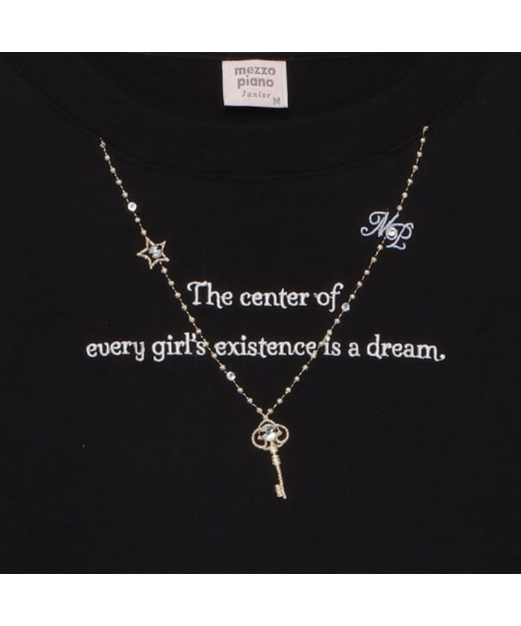 メゾピアノジュニア(mezzo piano junior)の★肩レースアップネックレスTシャツ3