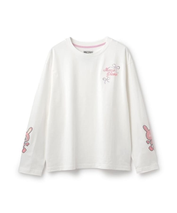 ベリエちゃん 袖アップリケTシャツ(Tシャツ) | mezzo piano ベリエちゃん 袖アップリケTシャツ(Tシャツ) | mezzo piano