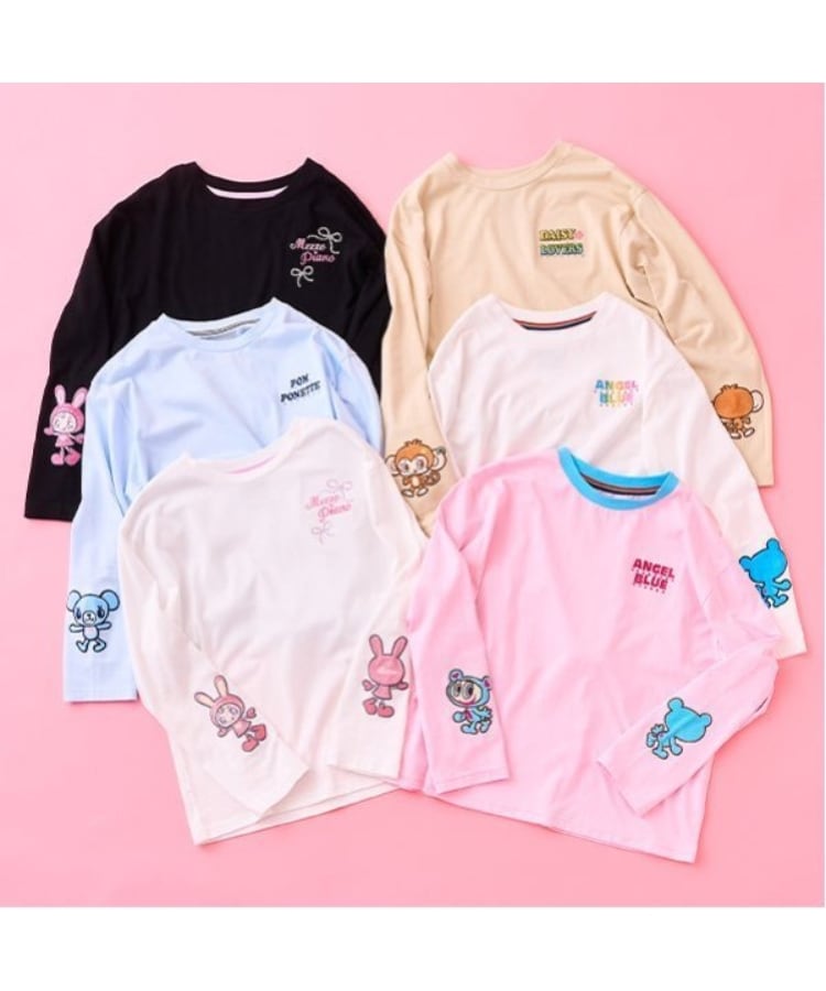 ベリエちゃん 袖アップリケTシャツ(Tシャツ) | mezzo piano ベリエちゃん 袖アップリケTシャツ(Tシャツ) | mezzo piano