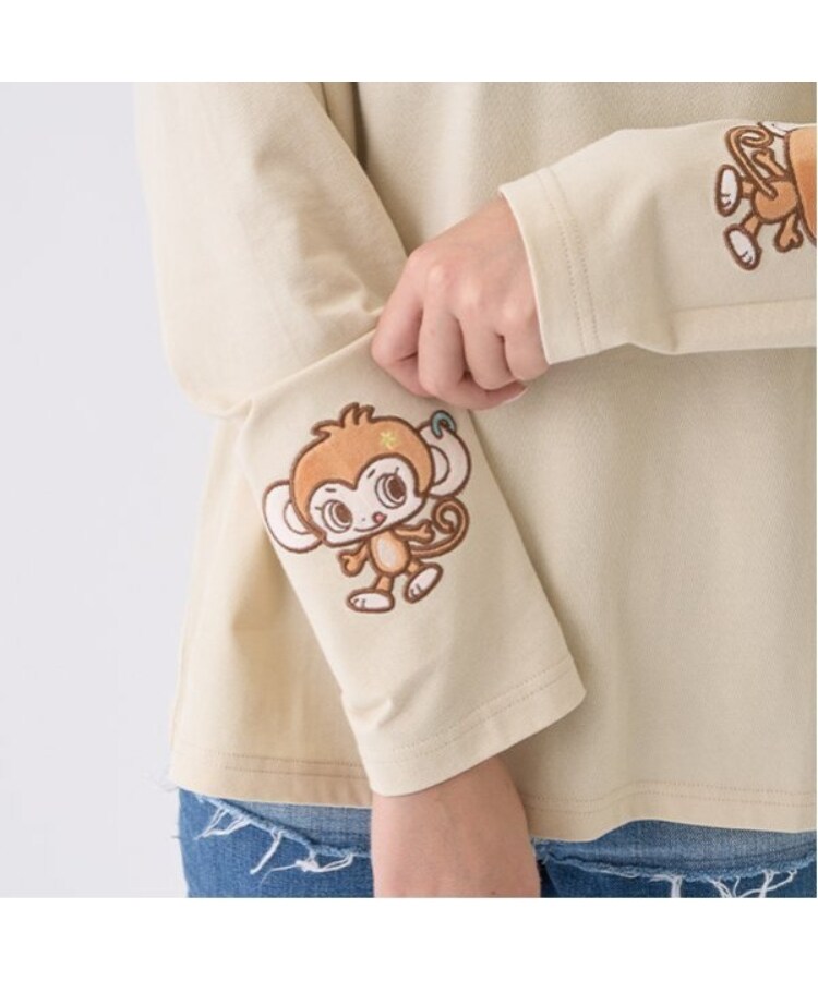 メゾピアノジュニア(mezzo piano junior)のルッキー 袖アップリケTシャツ11