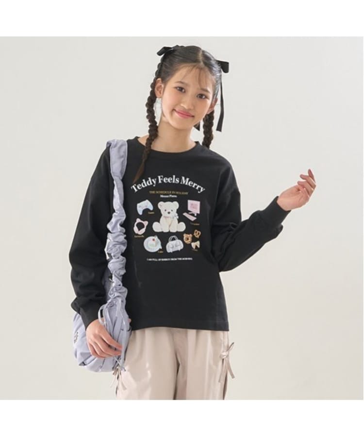 メゾピアノジュニア(mezzo piano junior)のTeddy Merry長袖Tシャツ9