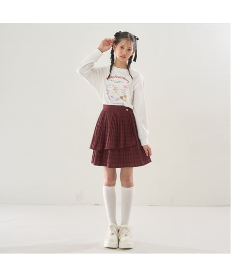 メゾピアノジュニア(mezzo piano junior)のTeddy Merry長袖Tシャツ15