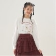 メゾピアノジュニア(mezzo piano junior)のTeddy Merry長袖Tシャツ オフホワイト(003)
