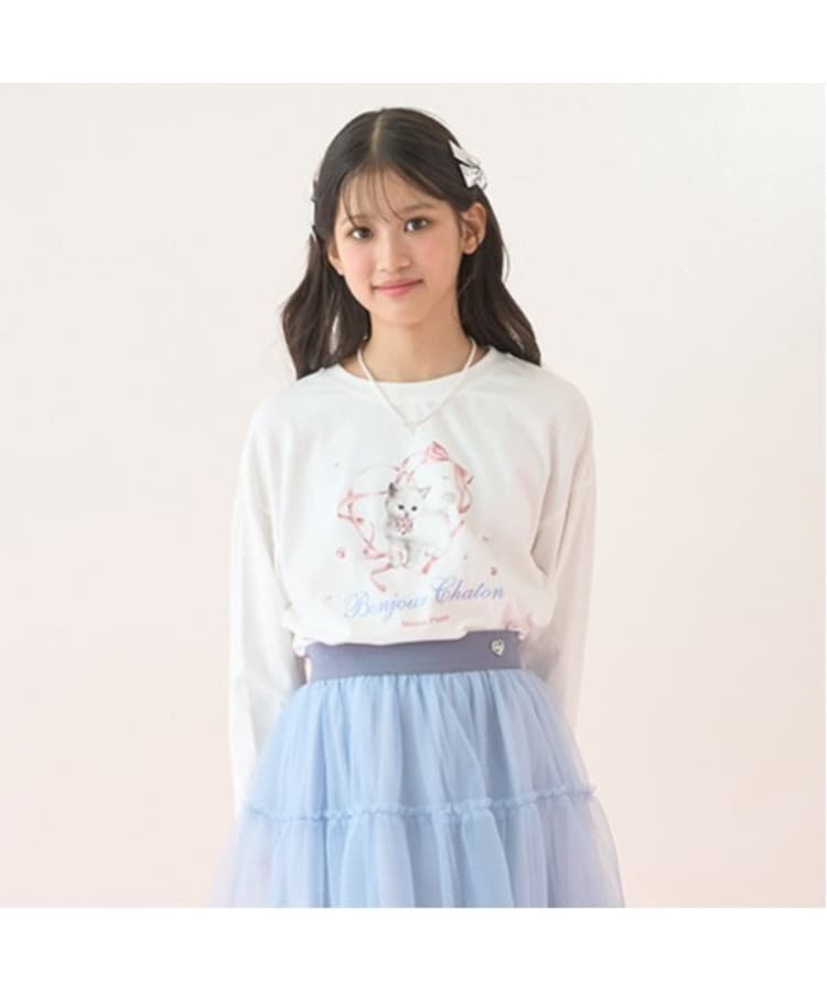 1147 mezzo piano メゾピアノ ロンT 長袖Tシャツ 小学生中学生