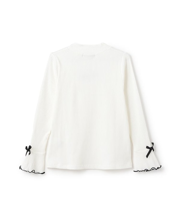 メゾピアノジュニア(mezzo piano junior)の★ベルスリーブテレコ長袖Tシャツ1