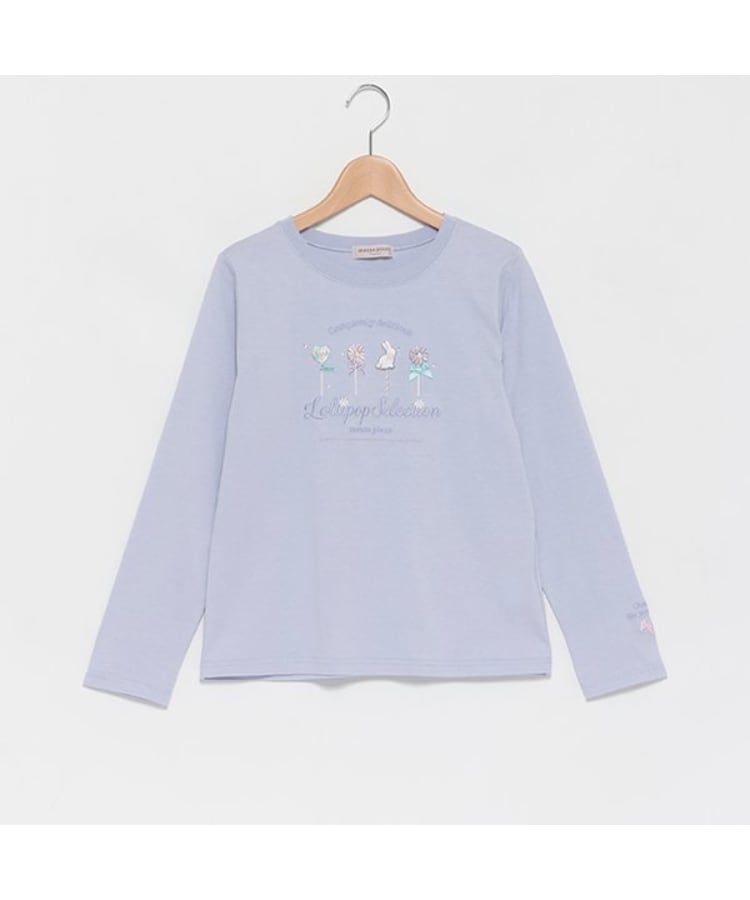 メゾピアノジュニア(mezzo piano junior)の【抗菌・消臭】ポップキャンディー長袖Ｔシャツ ブルー(192)