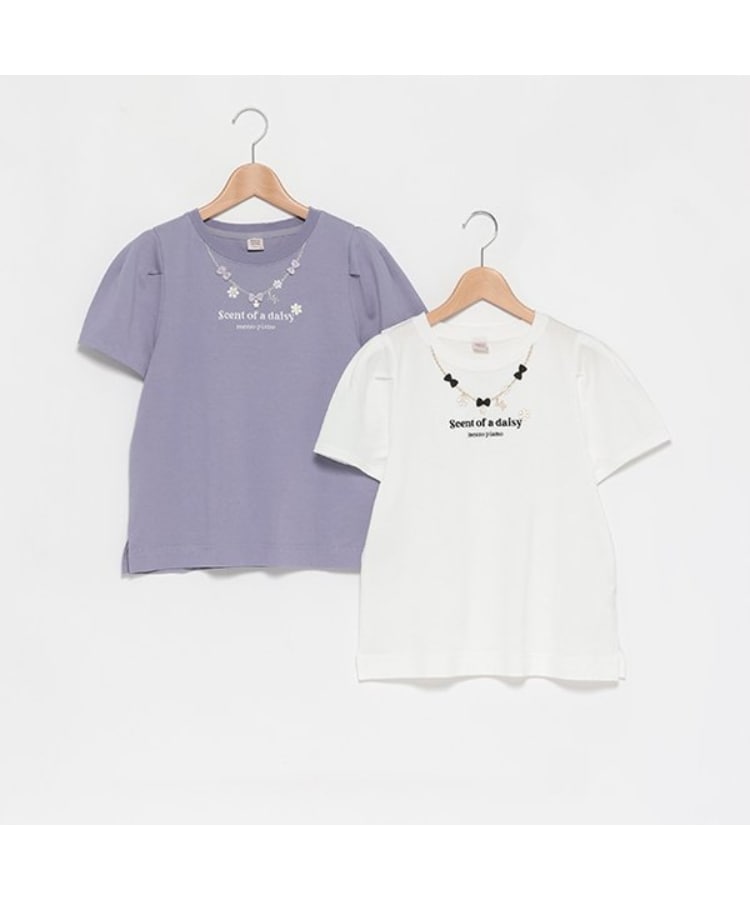 メゾピアノジュニア(mezzo piano junior)の【抗菌・消臭】デイジーネックレス半袖Tシャツ7