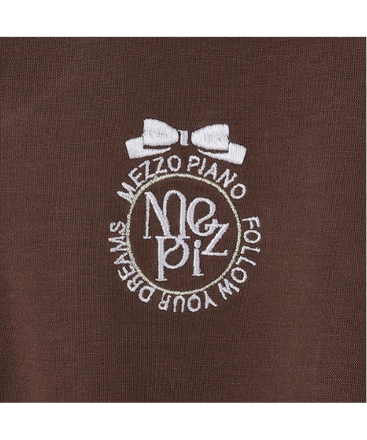 メゾピアノジュニア(mezzo piano junior)のハーフジップサイドリボンワンピース15