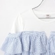 メゾピアノジュニア(mezzo piano junior)の【人気商品再入荷】【直営店で取り扱い無し】ショルダーリボンレイヤード長袖シャツ4