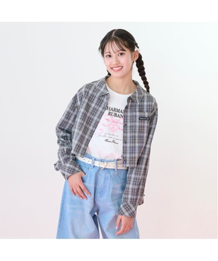 メゾピアノジュニア(mezzo piano junior)の袖ドロスト リボン長袖Tシャツ5