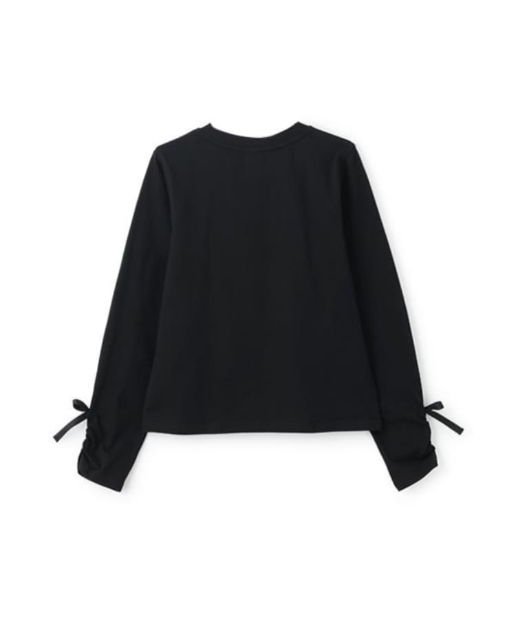 メゾピアノジュニア(mezzo piano junior)の袖ドロスト リボン長袖Tシャツ12