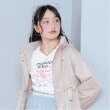 メゾピアノジュニア(mezzo piano junior)の袖ドロスト リボン長袖Tシャツ オフホワイト(003)