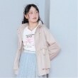 メゾピアノジュニア(mezzo piano junior)の【はっ水】2WAYマウンテンパーカ ライトベージュ(151)
