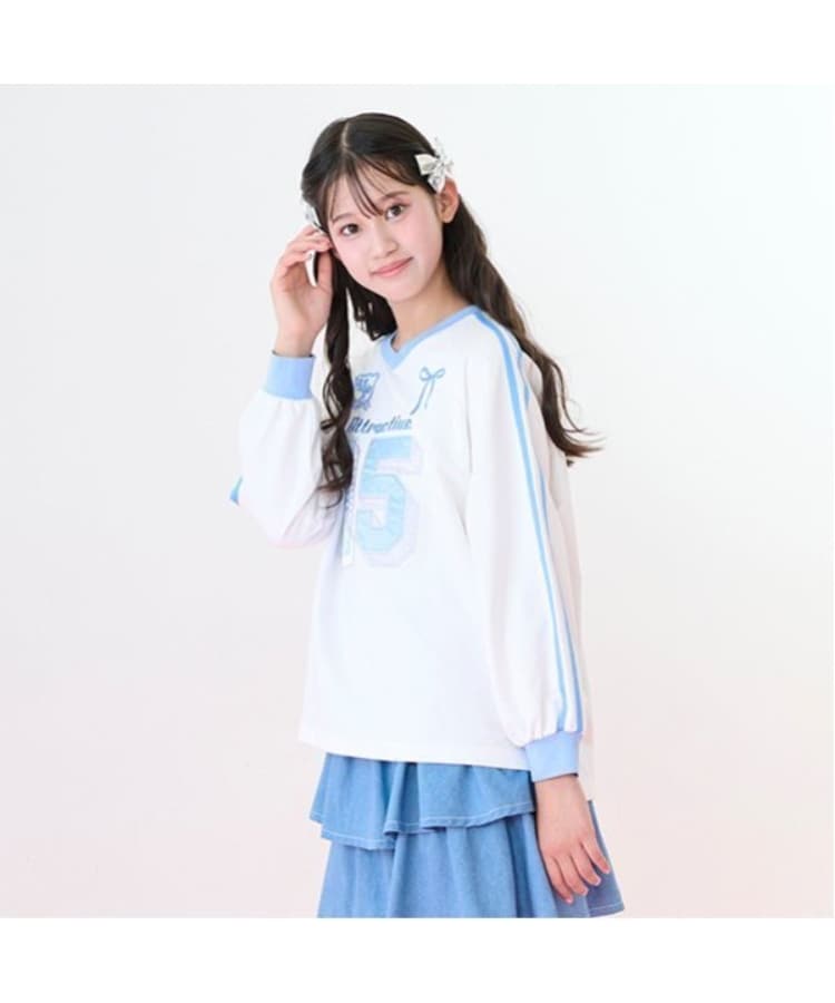 メゾピアノジュニア(mezzo piano junior)のナンバリング長袖Tシャツ11