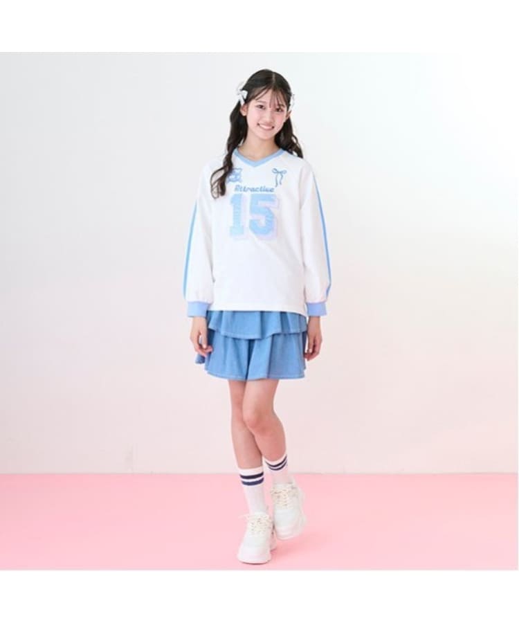 メゾピアノジュニア(mezzo piano junior)のナンバリング長袖Tシャツ15