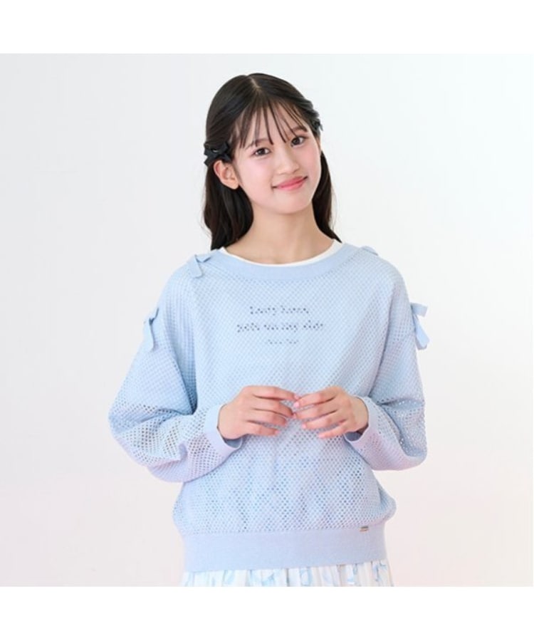 メゾピアノジュニア(mezzo piano junior)のラメメッシュニット＆半袖Tシャツセット13