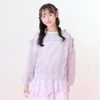 メゾピアノジュニア(mezzo piano junior)のラメメッシュニット＆半袖Tシャツセット ライトピンク(070)
