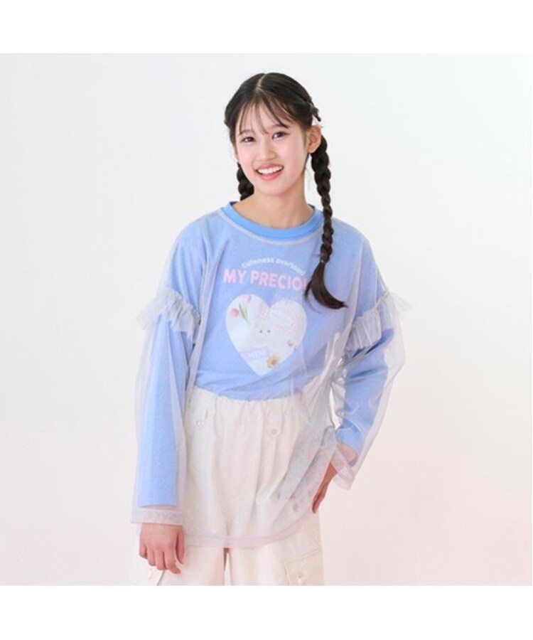 メゾピアノジュニア(mezzo piano junior)のチュールフリルTシャツセット14