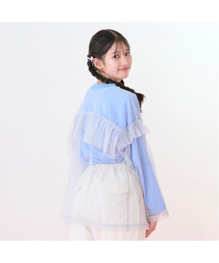 メゾピアノジュニア(mezzo piano junior)のチュールフリルTシャツセット15