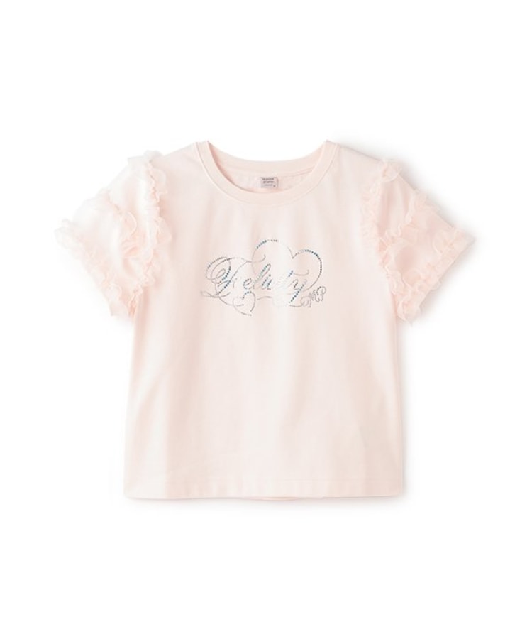 メゾピアノジュニア(mezzo piano junior)の【ニコ☆プチ・Cuugal掲載】袖チュールフリル半袖Tシャツ15
