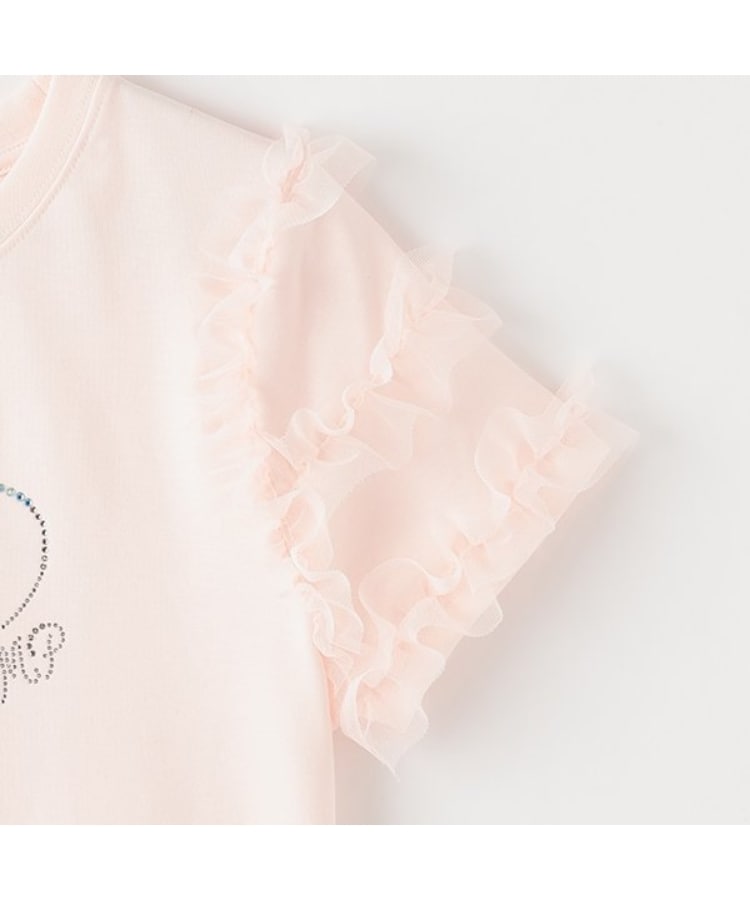 メゾピアノジュニア(mezzo piano junior)の【ニコ☆プチ・Cuugal掲載】袖チュールフリル半袖Tシャツ19