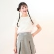 メゾピアノジュニア(mezzo piano junior)の【ニコ☆プチ・Cuugal掲載】袖チュールフリル半袖Tシャツ10