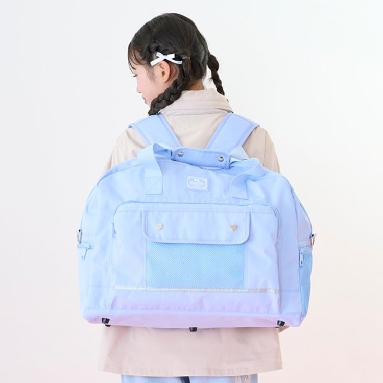 メゾピアノジュニア(mezzo piano junior)の【Cuugal掲載】トラベルポーチつき3WAYボストンバッグ リュック