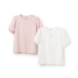 メゾピアノジュニア(mezzo piano junior)の【人気商品再入荷】【直営店で取り扱い無し】チュールパフスリーブ半袖Tシャツ9