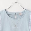 メゾピアノジュニア(mezzo piano junior)の【人気商品再入荷】【直営店で取り扱い無し】チェックぽわん袖ネックレスTシャツ2