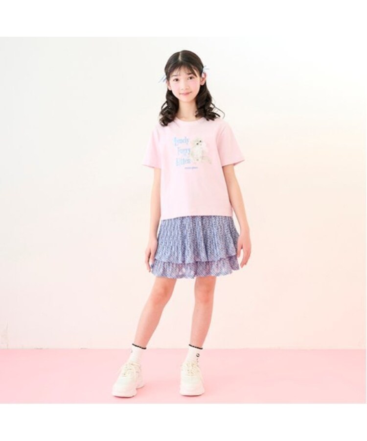 メゾピアノジュニア(mezzo piano junior)の【接触冷感】Lonely Kitten Tシャツ15