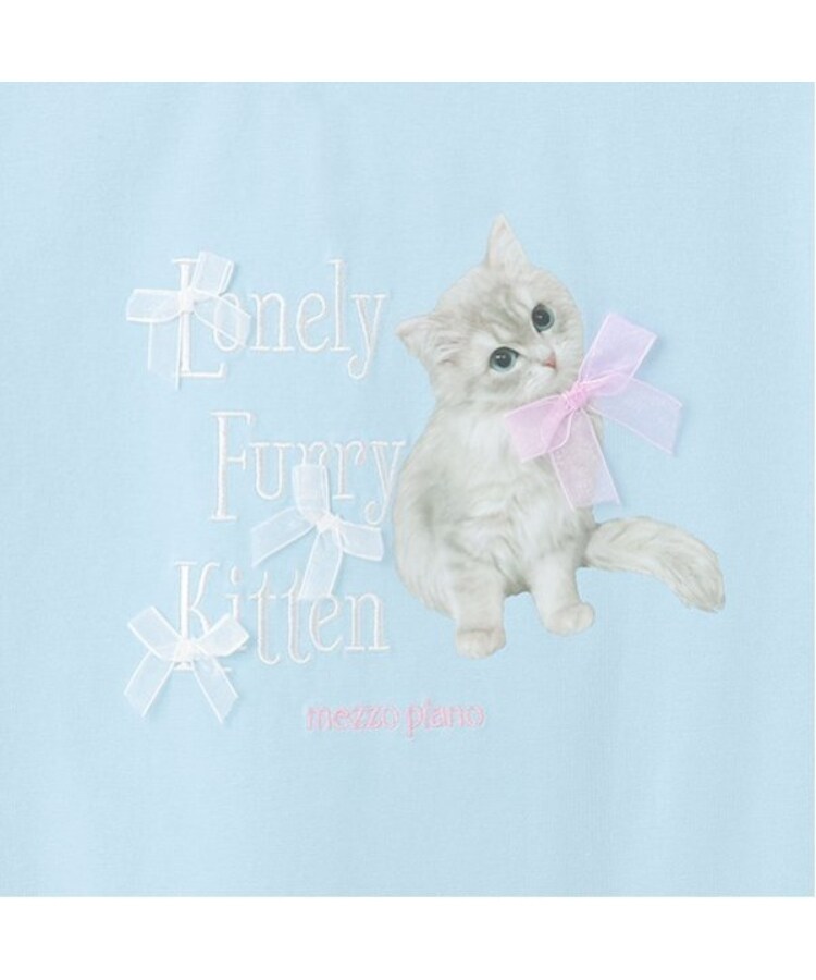 メゾピアノジュニア(mezzo piano junior)の【接触冷感】Lonely Kitten Tシャツ22