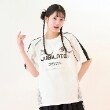 メゾピアノジュニア(mezzo piano junior)の【Cuugal掲載】レース切り替えゲームTシャツ オフホワイト(003)
