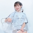 メゾピアノジュニア(mezzo piano junior)の【Cuugal掲載】レース切り替えゲームTシャツ ブルー(192)